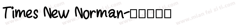 Times New Norman字体转换